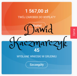 Dawid Kaczmarczyk Ekspert Afiliacji Pieniądze Zarobki Wnioski M2M Programy Partnerskie